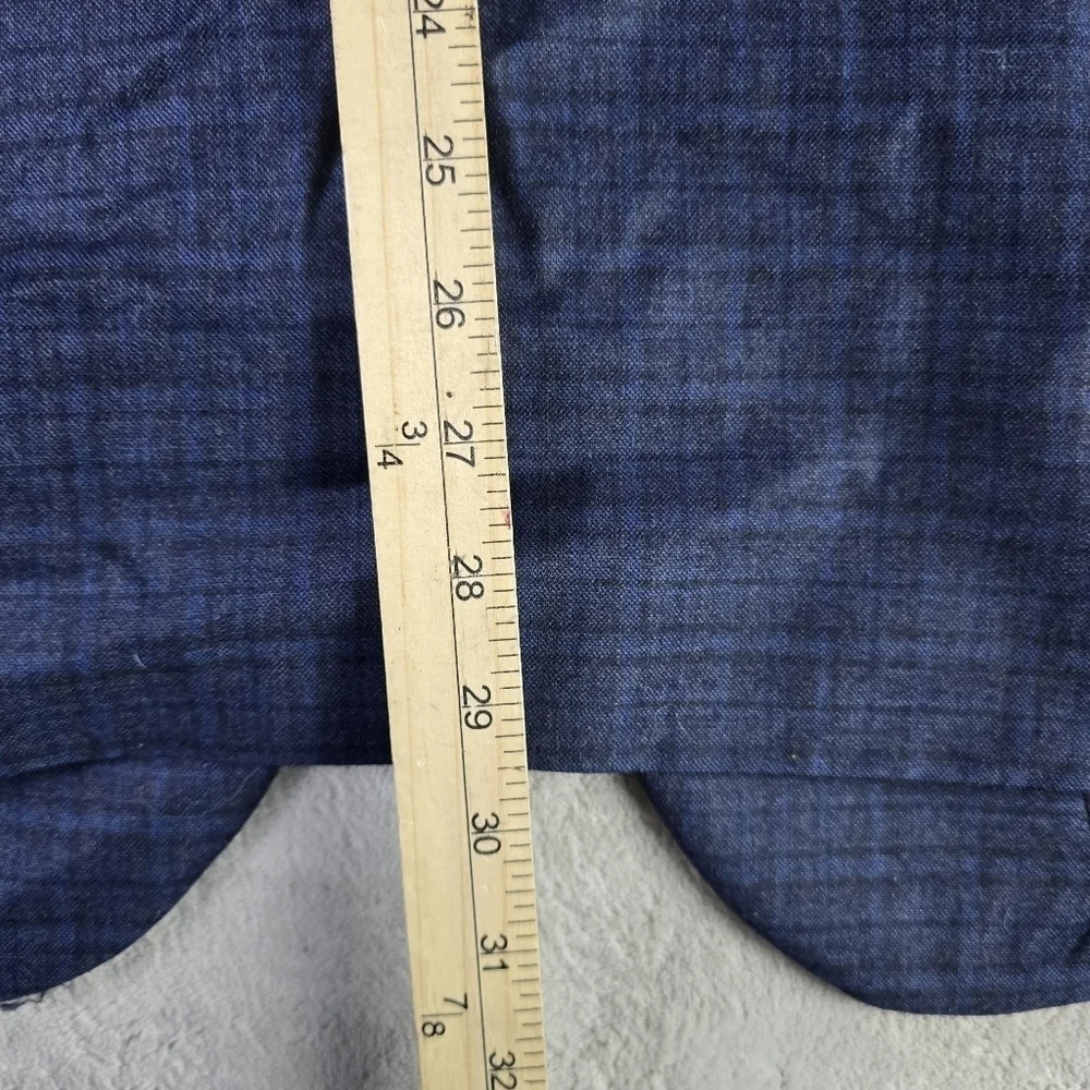 JOS A BANK Blazer Men’s 46R Blue Plaid Wool Cashmere Blend E. Thomas